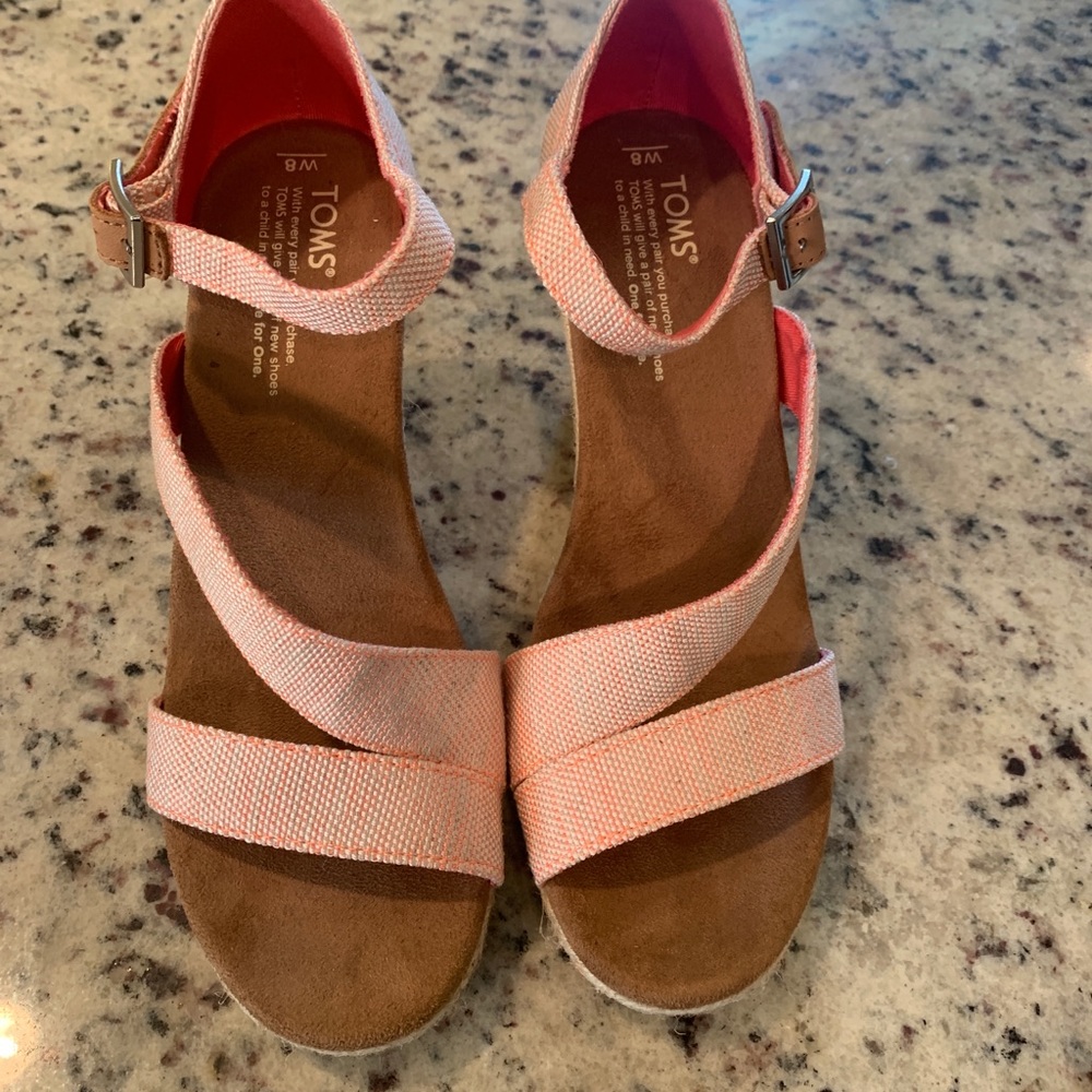 TOMS wedges sandals heels